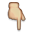 Backhand Index Pointing Down as drawn by Apple in iPhone OS 2.2