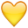 Yellow Heart as drawn by Apple in iPhone OS 2.2