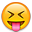 Squinting Face with Tongue as drawn by Apple in iPhone OS 2.2