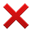 Cross Mark as drawn by Apple in iPhone OS 2.2
