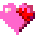 Heart with Ribbon as drawn by au by KDDI in Type D 1