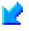 Down-Left Arrow as drawn by au by KDDI in Type D 1
