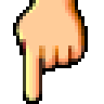 Backhand Index Pointing Down, the previous design