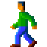 Person Walking, the previous design