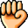 Raised Fist, the previous design