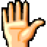 Raised Hand, the previous design