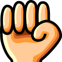 Raised Fist, the design in this release