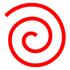 渦巻き as rendered by au by KDDI
