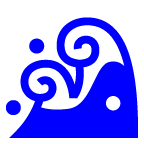 water wave as rendered by au by KDDI