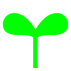 seedling as rendered by au by KDDI
