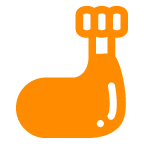 poultry leg as rendered by au by KDDI