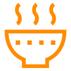 steaming bowl as rendered by au by KDDI