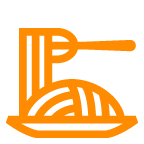 spaghetti as rendered by au by KDDI