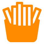 french fries as rendered by au by KDDI