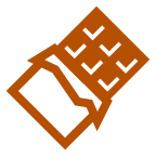 chocolate bar as rendered by au by KDDI