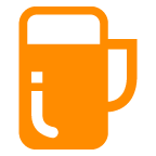 beer mug as rendered by au by KDDI