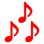 note musicali as rendered by au by KDDI