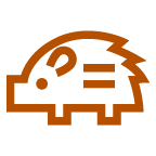 野猪 as rendered by au by KDDI