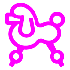 poodle as rendered by au by KDDI