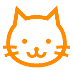 وجه قطة as rendered by au by KDDI
