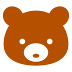 熊 as rendered by au by KDDI