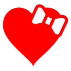 Heart with Ribbon as drawn by au by KDDI in Type F