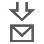 envelope com seta as rendered by au by KDDI