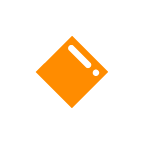small orange diamond as rendered by au by KDDI