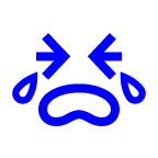 faccina disperata as rendered by au by KDDI