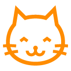 gatto che sorride as rendered by au by KDDI