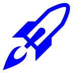 火箭 as rendered by au by KDDI