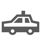 police car as rendered by au by KDDI