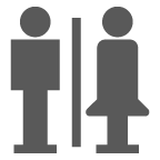 restroom as rendered by au by KDDI