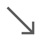 Pfeil nach rechts unten as rendered by au by KDDI