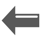 Pfeil nach links as rendered by au by KDDI
