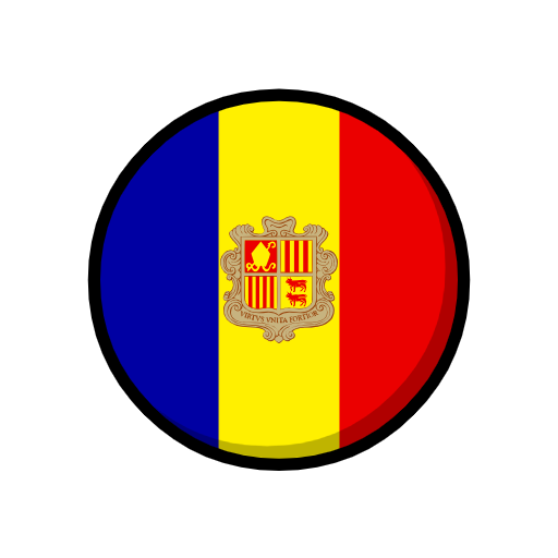 flag: Andorra as rendered by Catrinity