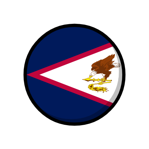 flag: American Samoa as rendered by Catrinity