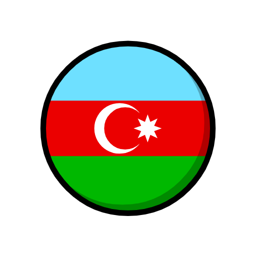 flag: Azerbaijan as rendered by Catrinity