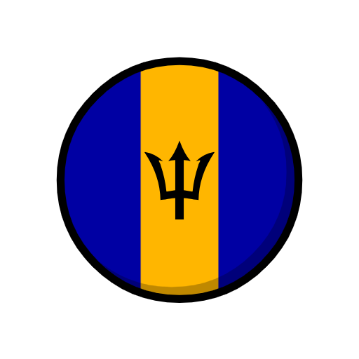 flag: Barbados as rendered by Catrinity