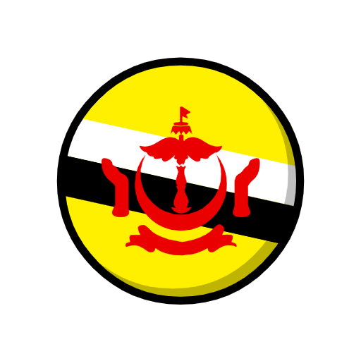 Flagge: Brunei Darussalam as rendered by Catrinity