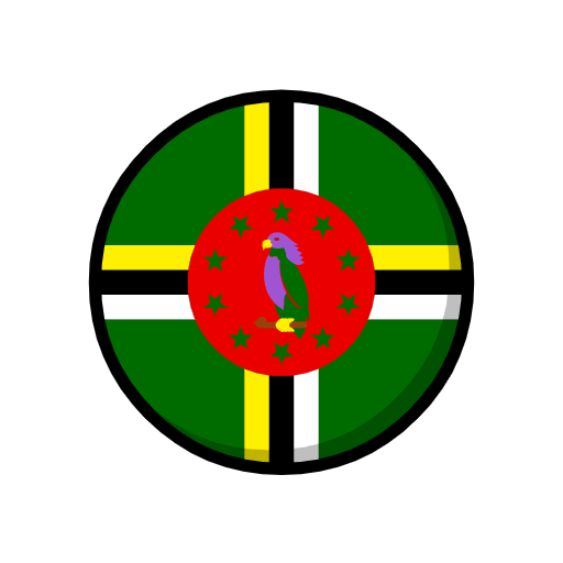flag: Dominica as rendered by Catrinity