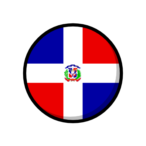 flag: Dominican Republic as rendered by Catrinity