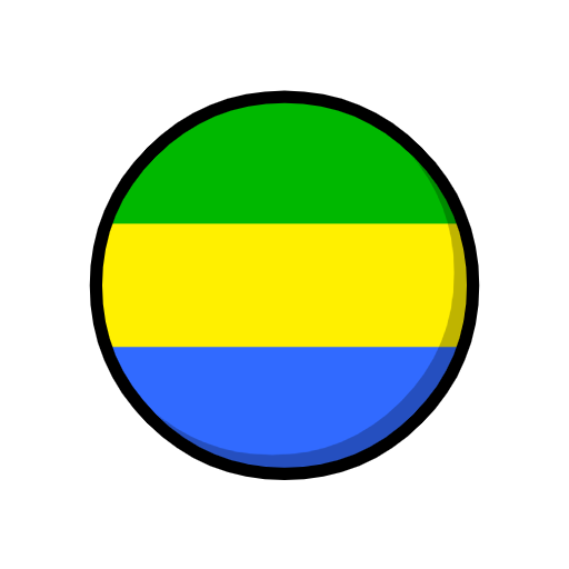 flag: Gabon as rendered by Catrinity