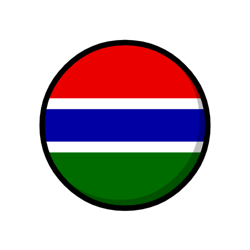 flag: Gambia as rendered by Catrinity