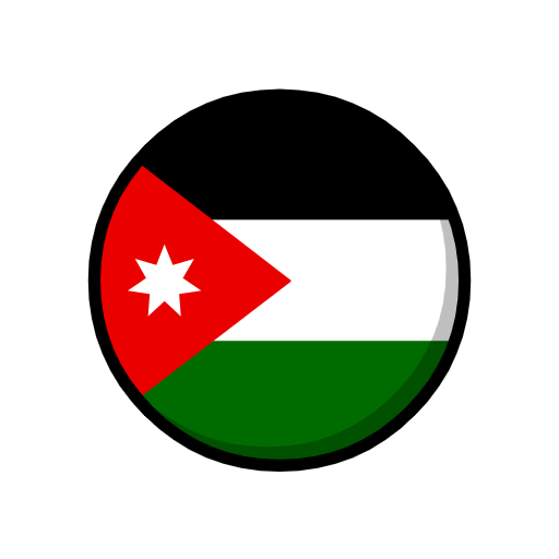 Flagge: Jordanien as rendered by Catrinity