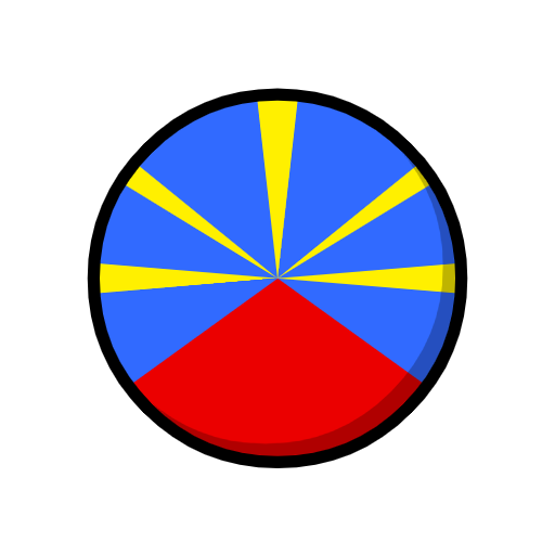 flag: Réunion as rendered by Catrinity