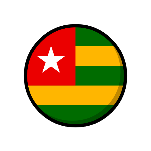 flag: Togo as rendered by Catrinity