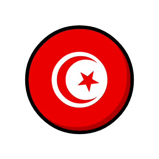 flag: Tunisia as rendered by Catrinity