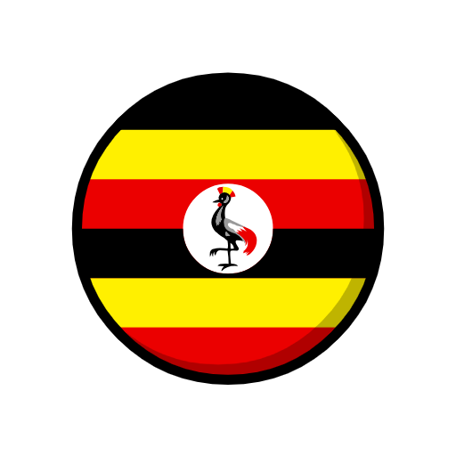 flag: Uganda as rendered by Catrinity