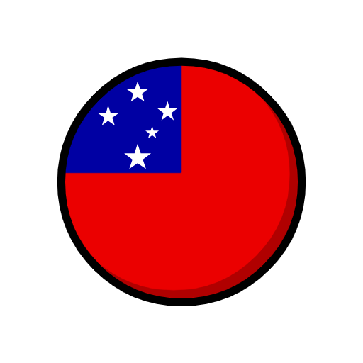 flag: Samoa as rendered by Catrinity